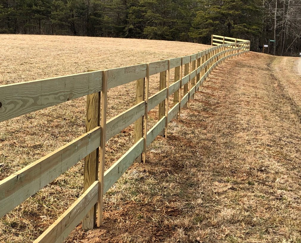 Completed fence project