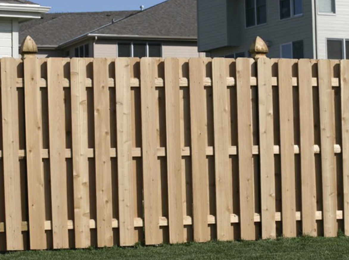 Shadowbox fence